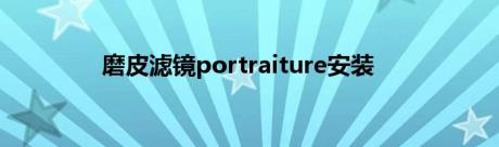 磨皮滤镜portraiture安装