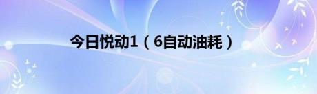 今日悦动1（6自动油耗）