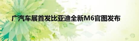 广汽车展首发比亚迪全新M6官图发布