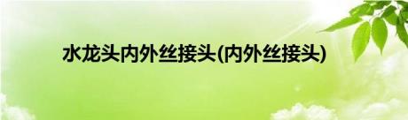 水龙头内外丝接头(内外丝接头)