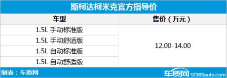 预售1214万 斯柯达柯米克配置曝光