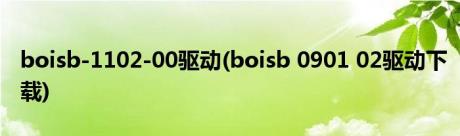 boisb-1102-00驱动(boisb 0901 02驱动下载)