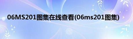 06MS201图集在线查看(06ms201图集)