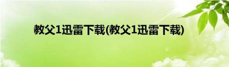 教父1迅雷下载(教父1迅雷下载)