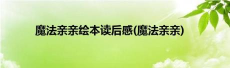 魔法亲亲绘本读后感(魔法亲亲)