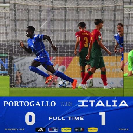 U19欧青赛：意大利1-0葡萄牙夺20年首冠！今夏5进决赛终问鼎