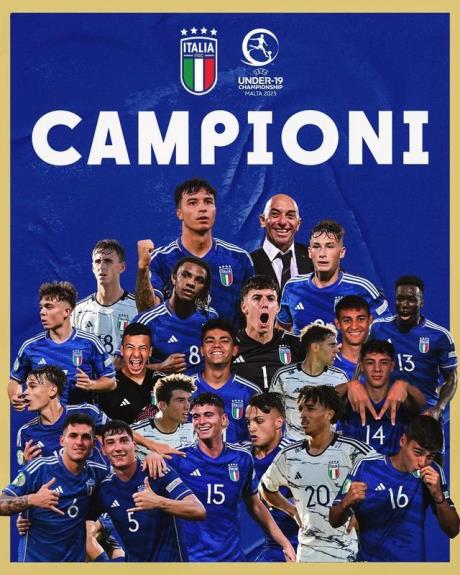 意大利足协主席祝贺U19欧青赛夺冠：这是历史性的胜利！